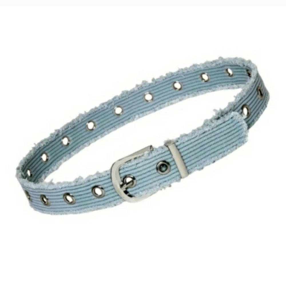 Wild Fable Blue Distressed Frayed Edge Belt Size X-Small - NWT